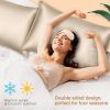 Silk Pillowcase for Hair and Skin;  22 Momme 100% 6A Soft Silk Pillow Case with Hidden Zipper;  600 Thread Count;  Dual Sided Silk Fabrics/Wood Pulp F