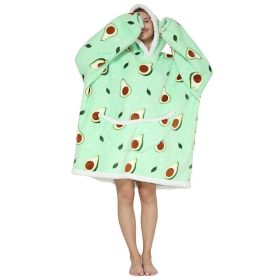Adult Hooded Animal Fleece Warm Pajamas Flannel Blanket Nightgown Women Pullover Sweater Soft Comfortable Spring Autumn Winter (Color: 18, size: One Size)