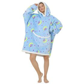 Adult Hooded Animal Fleece Warm Pajamas Flannel Blanket Nightgown Women Pullover Sweater Soft Comfortable Spring Autumn Winter (Color: 9, size: One Size)