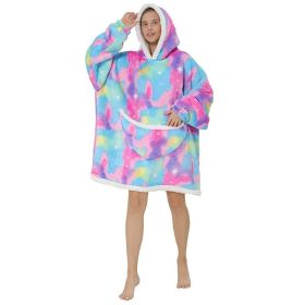 Adult Hooded Animal Fleece Warm Pajamas Flannel Blanket Nightgown Women Pullover Sweater Soft Comfortable Spring Autumn Winter (Color: 19, size: One Size)