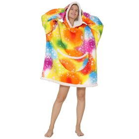 Adult Hooded Animal Fleece Warm Pajamas Flannel Blanket Nightgown Women Pullover Sweater Soft Comfortable Spring Autumn Winter (Color: 11, size: One Size)