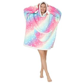 Adult Hooded Animal Fleece Warm Pajamas Flannel Blanket Nightgown Women Pullover Sweater Soft Comfortable Spring Autumn Winter (Color: 10, size: One Size)