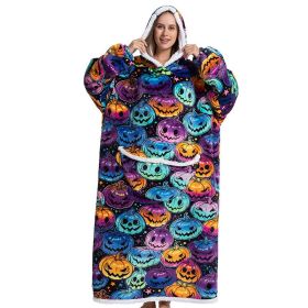 Adult Thick Hooded Animal Nightgown Women Flannel Pajama Fleece Warm Blanket Cute Pullover Soft Comfortable Spring Autumn Winter (Color: 8, size: One Size)